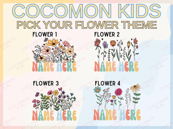 Customized Name Tote Bag Floral Tote Bag Personalized Name Bag Custom Name Tote Bag Custom Gift Bridesmaids Bag Gift Tote Shopper Women Bag