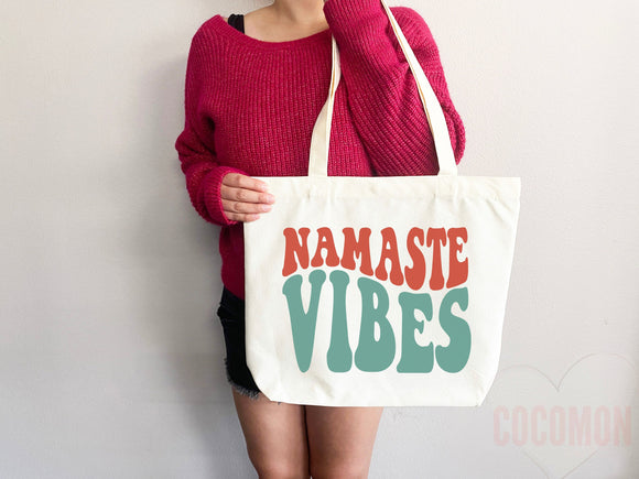 Yoga Canvas Tote Bag Fun Yoga Lover Gift for Yoga Tote Bag Everyday Tote Eco Friendly Aesthetic Tote Shopper Reusable Grocery Bag Cute Bag