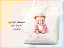 Personalized Name Tote Bag Kids Custom Name Tote Bag Custom Tote Shopper Women Bag Customized Name Gift For Her Kids Bag School Bag For Kids