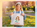 Mermaid Personalized Name Tote Bag Kids Mermaid Gift Daycare Diaper Bag Library Custom Name Tote Back to School Bag for Kids Kindergarten