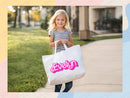 Personalized Name Tote Bag Custom Name Tote Bag Custom Tote Shopper Womens Bag Customized Name Gift For Her Kids Bag School Bag For Kids