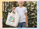 Dinosaur Personalized Name Tote Bag Kids Cute Gift Daycare Diaper Bag Library Custom Name Tote Back to School Bag for Kids Kindergarten