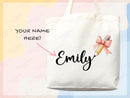 Personalized Name Tote Bag Custom Name Tote Bag Custom Tote Shopper Womens Bag Customized Name Gift For Her Kids Bag School Bag For Kids