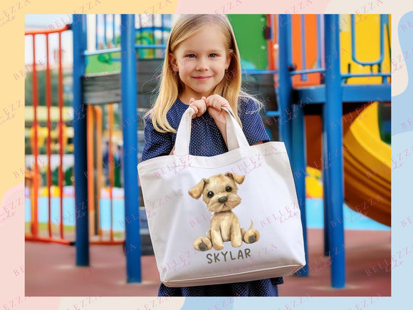 Personalized Name Tote Bag Barn Animal Gift Daycare Diaper Bag Custom Name Tote Customized Name Back to School Bag for Kids Bag Kindergarten