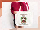 Sloth Canvas Tote Bag Funny Sloth Lover Gift Tote Bag Everyday Tote Eco Friendly Gift Tote Shopper Bag Reusable Grocery Bag Cute Bag Animal