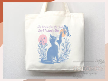 Cat Tote Bag Cat Lover Gift For Mom Cute Funny Canvas Tote Bag Animal Lover Reusable Bag Aesthetic Tote Shopper Women's Tote School Bag Tote