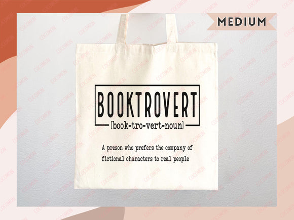 Book Lovers Tote Booktrovert Tote Bag Gift for Book Lover Bookworms Gift For Teachers Readers' Tote Shopper Library Bag School aesthetic bag