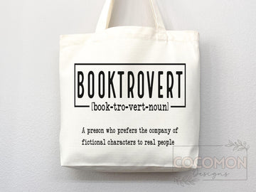 Book Lovers Tote Booktrovert Tote Bag Gift for Book Lover Bookworms Gift For Teachers Readers' Tote Shopper Library Bag School aesthetic bag