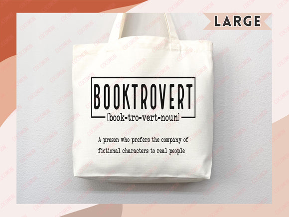 Book Lovers Tote Booktrovert Tote Bag Gift for Book Lover Bookworms Gift For Teachers Readers' Tote Shopper Library Bag School aesthetic bag