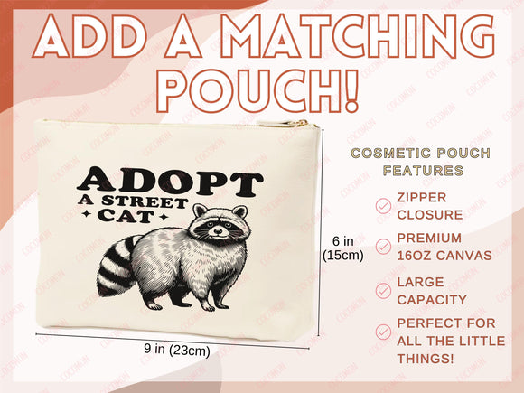 Raccoon Canvas Tote Bag Funny Raccoon Lover Gift Tote Bag Everyday Tote Eco Friendly Tote Shopper Gift Tote Reusable Grocery Bag Cute Bag