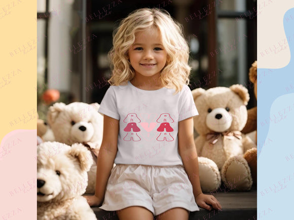 Custom Kids' T-Shirt Infant Bodysuit New Born Gift Personalized Name Kids Gift Preschool Shirt Toddler Tshirt Customized Gift for Boys 011