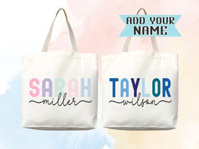 Personalized Name Tote Bag — Personalized Gift (010)