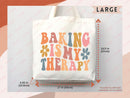 Baking Lover Canvas Tote Bag Funny Baker Gift Tote Bag Everyday Tote Eco Friendly Gift Tote Shopper Reusable Grocery Bag Cute Aesthetic Bag