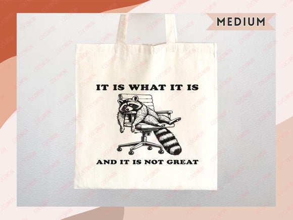 Raccoon Canvas Tote Bag Funny Raccoon Lover Gift Tote Bag Everyday Tote Eco Friendly Tote Shopper Gift Tote Reusable Grocery Bag Cute Bag