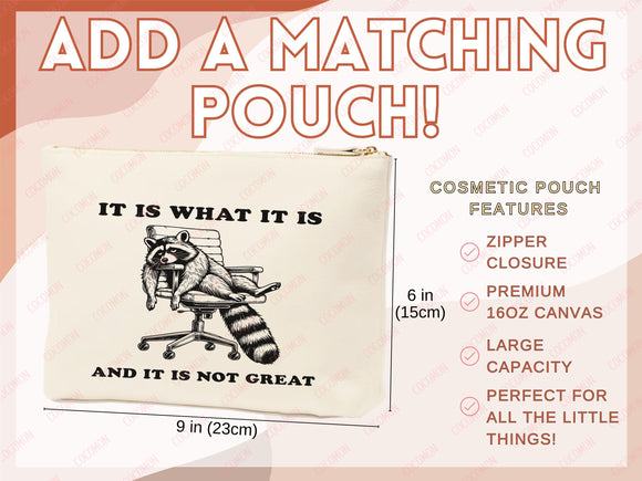 Raccoon Canvas Tote Bag Funny Raccoon Lover Gift Tote Bag Everyday Tote Eco Friendly Tote Shopper Gift Tote Reusable Grocery Bag Cute Bag