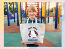 Personalized Halloween Tote Bag Custom Name Tote Kids Trick or Treat Halloween Gift Bag Goodie Bag Spooky Halloween Party Favor Gift Tote