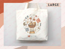 Knitting Lover Canvas Tote Bag Funny Knitting Bag Knit Everyday Tote Eco Friendly Gift Tote Shopper Reusable Grocery Bag Cute Aesthetic Bag