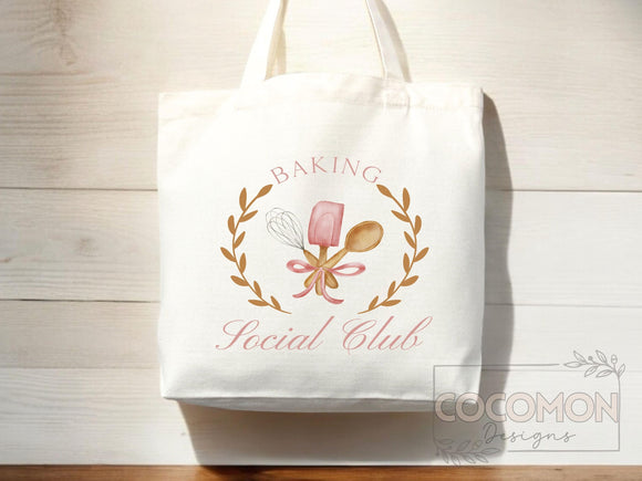 Baking Lover Canvas Tote Bag Funny Baker Gift Tote Bag Everyday Tote Eco Friendly Gift Tote Shopper Reusable Grocery Bag Cute Aesthetic Bag