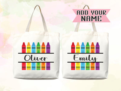 Personalized Name Tote Bag Custom Name Tote Bag Custom Tote Shopper Womens Bag Customized Name Gift For Her Kids Bag School Bag For Kids