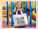 Personalized Name Tote Bag Custom Name Tote Bag Custom Tote Shopper Womens Bag Customized Name Gift For Her Kids Bag School Bag For Kids