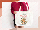 Oranges Canvas Tote Bag Farmers Market Tote Bag Gift Tote Shopper Bag Everyday Tote Eco Friendly Tote Reusable Grocery Bag Cute Summer Bag