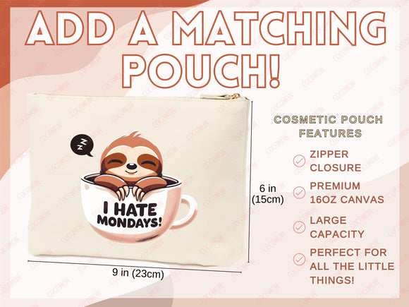 Sloth Canvas Tote Bag Funny Sloth Lover Gift Tote Bag Everyday Tote Eco Friendly Gift Tote Shopper Bag Reusable Grocery Bag Cute Bag Animal