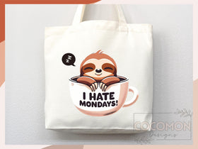 Sloth Tote Bag — Sloth Lover Gift (018)