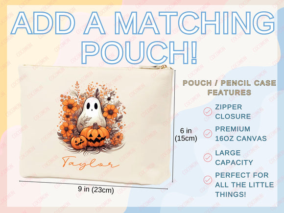 Personalized Halloween Tote Bag Custom Name Tote Kids Trick or Treat Halloween Gift Bag Goodie Bag Spooky Halloween Party Favor Gift Tote