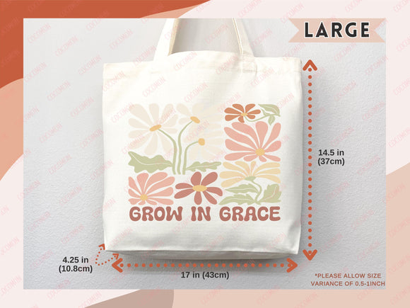 Faith Tote Bag Christian Tote Bag Gift Religious Scripture Gift Bible Verse Christian Girl Gift Church Sunday School Bag Campus Tote Shopper