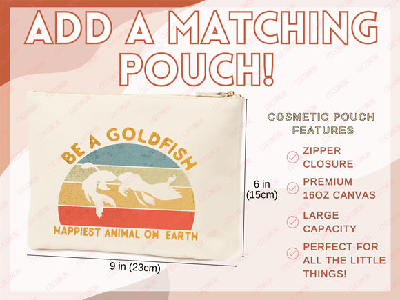 Goldfish Canvas Tote Bag Goldfish Lover Gift Tote Bag Everyday Tote Eco Friendly Aesthetic Tote Shopper Reusable Grocery Bag Cute Bag Animal