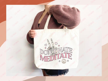 Yoga Canvas Tote Bag Fun Yoga Lover Gift for Yoga Tote Bag Everyday Tote Eco Friendly Aesthetic Tote Shopper Reusable Grocery Bag Cute Bag
