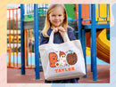 Personalized Halloween Tote Bag Custom Name Tote Kids Trick or Treat Halloween Gift Bag Goodie Bag Spooky Halloween Party Favor Gift Tote