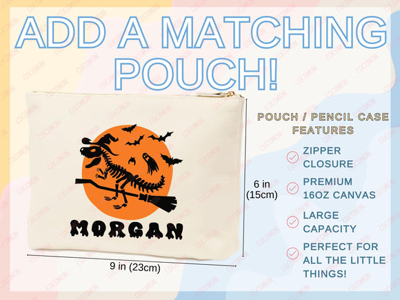 Personalized Halloween Tote Bag Custom Name Tote Kids Trick or Treat Halloween Gift Bag Goodie Bag Spooky Halloween Party Favor Gift Tote