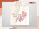 Yoga Canvas Tote Bag Fun Yoga Lover Gift for Yoga Tote Bag Everyday Tote Eco Friendly Aesthetic Tote Shopper Reusable Grocery Bag Cute Bag
