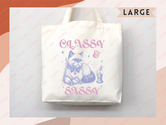 Cat Tote Bag Cat Lover Gift For Mom Cute Funny Canvas Tote Bag Animal Lover Reusable Bag Aesthetic Tote Shopper Women's Tote School Bag Tote