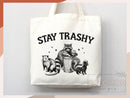 Raccoon Canvas Tote Bag Funny Raccoon Lover Gift Tote Bag Everyday Tote Eco Friendly Tote Shopper Gift Tote Reusable Grocery Bag Cute Bag