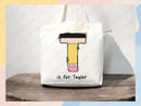 Personalized Name Tote Bag Custom Name Tote Bag Custom Tote Shopper Womens Bag Customized Name Gift For Her Kids Bag School Bag For Kids