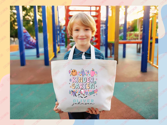 Personalized Name Tote Bag Custom Name Tote Bag Custom Tote Shopper Womens Bag Customized Name Gift For Her Kids Bag School Bag For Kids