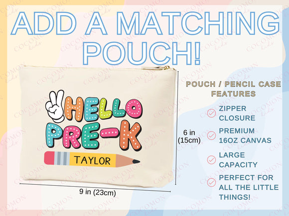 Custom Name Tote Bag Kids Library Bag Book Bag Gift for Kids Daycare Diaper Bag Personalized Name Back to School Bag for Kids Kindergarten