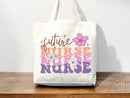 Nurse Canvas Tote Bag Nursing Bag Registered Nurse Gift for Her Women Bag Everyday Tote Eco Friendly Gift Tote Shopper Reusable Grocery Bag