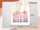 Nurse Canvas Tote Bag Nursing Bag Registered Nurse Gift for Her Women Bag Everyday Tote Eco Friendly Gift Tote Shopper Reusable Grocery Bag