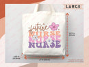 Nurse Canvas Tote Bag Nursing Bag Registered Nurse Gift for Her Women Bag Everyday Tote Eco Friendly Gift Tote Shopper Reusable Grocery Bag