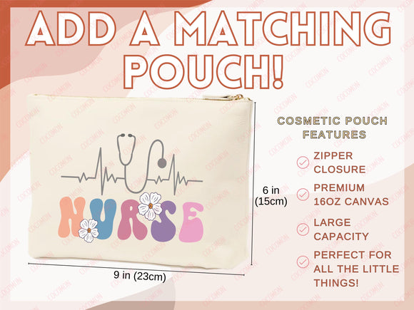 Nurse Canvas Tote Bag Nursing Bag Registered Nurse Gift for Her Women Bag Everyday Tote Eco Friendly Gift Tote Shopper Reusable Grocery Bag