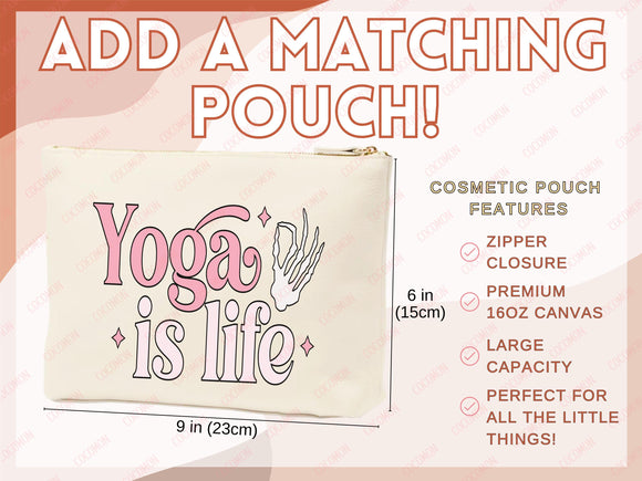 Yoga Canvas Tote Bag Fun Yoga Lover Gift for Yoga Tote Bag Everyday Tote Eco Friendly Aesthetic Tote Shopper Reusable Grocery Bag Cute Bag