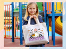 Personalized Halloween Tote Bag Custom Name Tote Kids Trick or Treat Halloween Gift Bag Goodie Bag Spooky Halloween Party Favor Gift