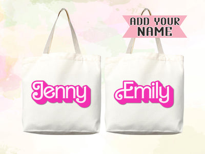 Personalized Name Tote Bag Custom Name Tote Bag Custom Tote Shopper Womens Bag Customized Name Gift For Her Kids Bag School Bag For Kids