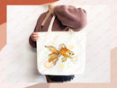 Goldfish Canvas Tote Bag Goldfish Lover Gift Tote Bag Everyday Tote Eco Friendly Aesthetic Tote Shopper Reusable Grocery Bag Cute Bag Animal