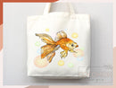 Goldfish Canvas Tote Bag Goldfish Lover Gift Tote Bag Everyday Tote Eco Friendly Aesthetic Tote Shopper Reusable Grocery Bag Cute Bag Animal