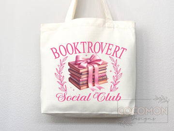 Book Lovers Tote Booktrovert Tote Bag Gift for Book Lover Bookworms Gift For Teachers Readers' Tote Shopper Library Bag School aesthetic bag