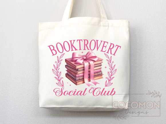 Book Lovers Tote Booktrovert Tote Bag Gift for Book Lover Bookworms Gift For Teachers Readers' Tote Shopper Library Bag School aesthetic bag